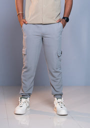 Ottaman Cargo Track Pants for Men – Utility Joggers & Streetwear - Dark Ash